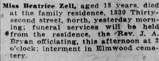 Beatrice Zell obituary